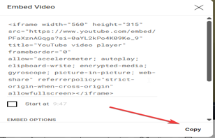 Copy Link youtube vào Canvas LMS – Embed Link Youtube – Nhúng video Youtube vào Canvas LMS