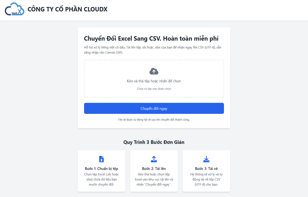 Free Excel to CSV Conversion Tool - CloudX