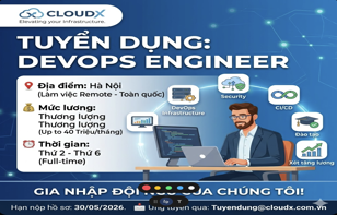 TUYỂN DỤNG DEVOPS ENGINEER (LÀM VIỆC REMOTE 100%)