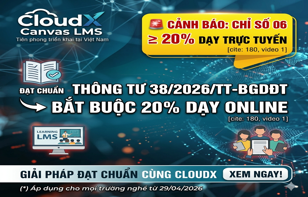 Thông tư 38/2026/TT-BGDĐT: Bước Ngoặt 20% Dạy Trực Tuyến và Giải Pháp Canvas LMS cho Trường Nghề