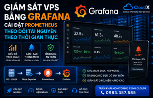 Giám sát VPS bằng Grafana: Cài đặt Prometheus và theo dõi tài nguyên VPS theo thời gian thực