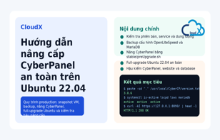 Hướng dẫn nâng cấp CyberPanel 3.0.6 trên Ubuntu 22.04
