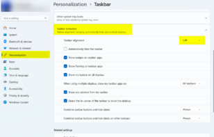 Di chuyển nút Windows Start sang bên trái trên Windows 11 giống như Windows 10