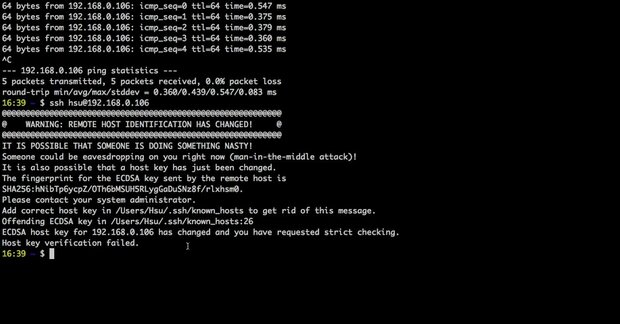 Xử lý lỗi SSH trên Ubuntu WARNING: REMOTE HOST IDENTIFICATION HAS CHANGED!
